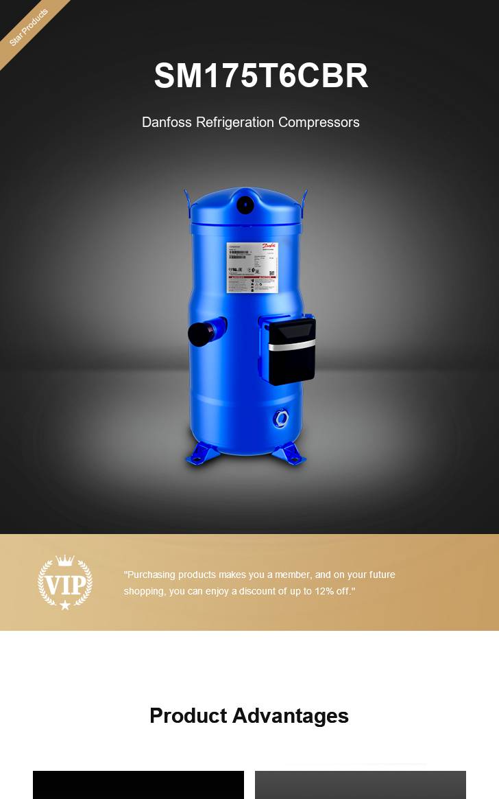 Danfoss Compressor SM175T6CBR, technical parameters pdf, structure diagram